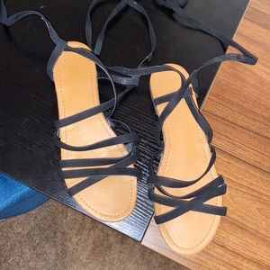 Lace up gladiator style sandals